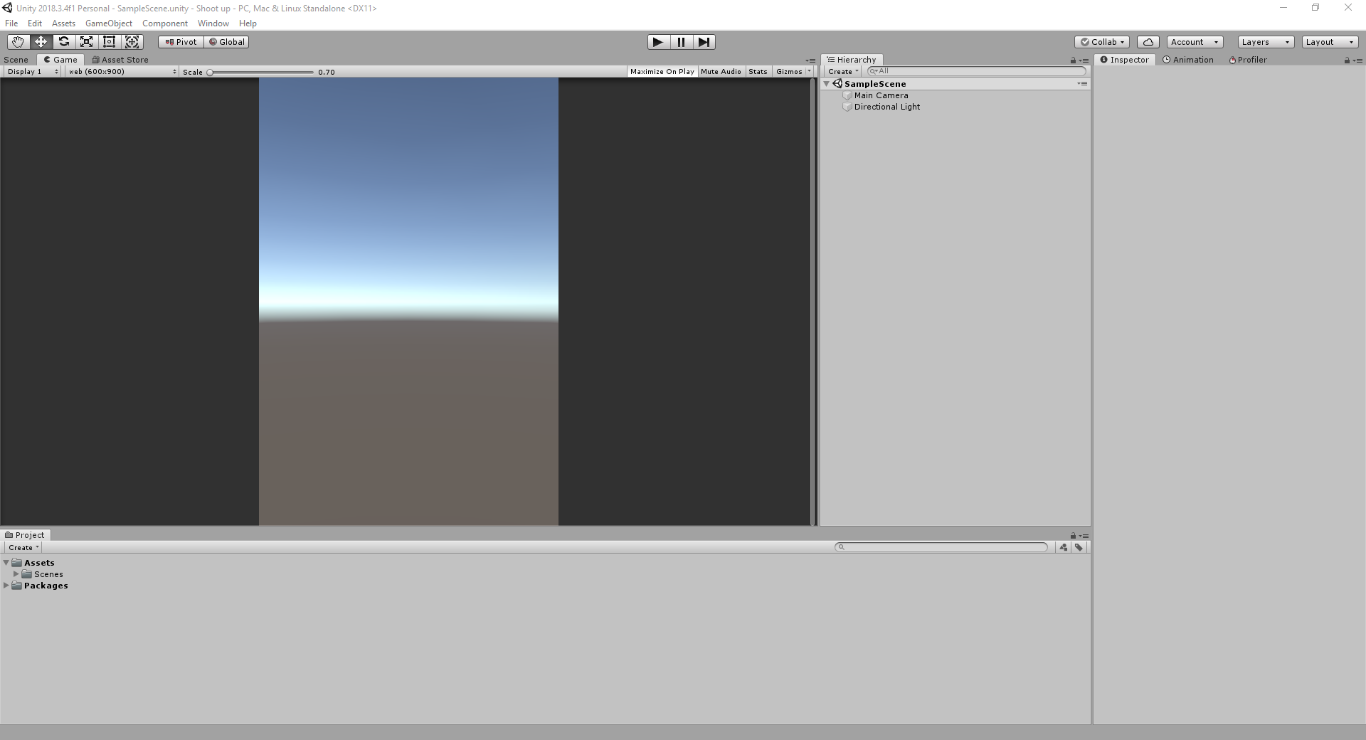 Unity3D ตอนที่ 1 การสร้างโปรเจ็ค - MifaSoft.com