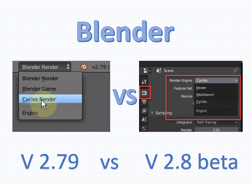 celle pegs maling Blender note - blender render engine in blender version 2.8 compare to  version 2.79 - MifaSoft.com